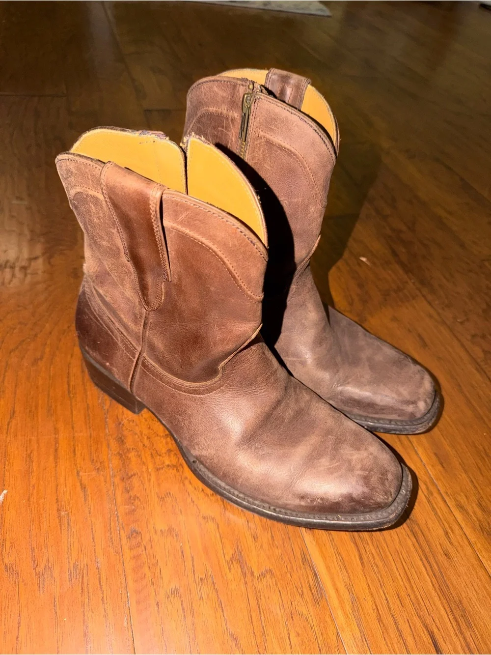freebird Men's Brown Leather Pull-On Western Boots